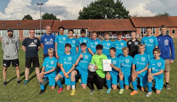 6 Siege aus 8 Spielen und 39 Toren sicherten den U15-Junioren des TuS Barskamp den Staffelsieg in der 1. Kreisklasse Nord