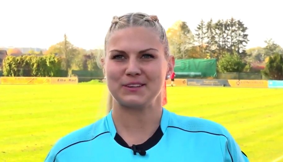 Leitete das 11er Finale als Schiedsrichterin: Anne-Kathrin Heuer