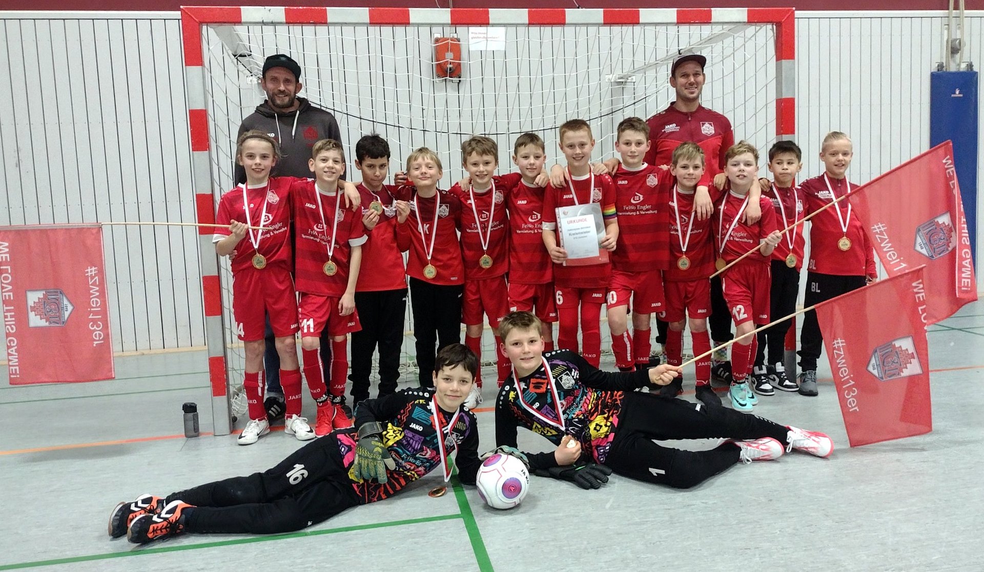 Hallenkreismeister U12-Junioren: MTV Treubund Lüneburg. Foto: Axel Huenges